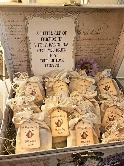 Rustic Favors, English Tea Party, Bridal Tea Party, Rustic Shower, Tea Party Favors, High Tea Party, Party Crafts, Baby Shower Tea, Tea Party Theme