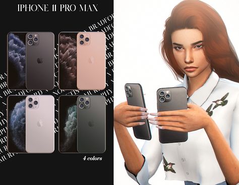 iPhone 11 Pro Max [Accessory and Default Replacement] | sims 4 cc custom content and mod | under: toddler hat, bracelet; child hat, bracelet; adult bracelet, hat Sims4 Iphone, Sims 4 Iphone, Sims 4 Content, Cc Packs, Cc Shopping, Sims Baby, Sims Packs, The Sims 4 Pc, Sims Free Play