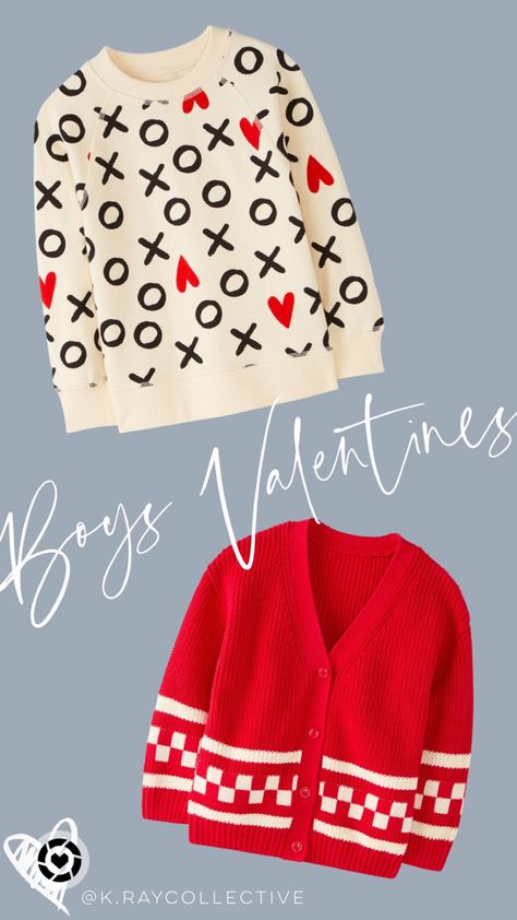 Valentines outfits for boys minus the cheese factor! This red boys checkerboard cardi is on sale for just $17! And who doesn’t love this xoxo sweatshirt for both girls and boys. #KidsValentinesOutfits #BoysValentinesOutfits #BoysOutfits #BoysTops #ValentinesForKids #Under20 Follow my shop @K.RayCollective on the @shop.LTK app to shop this post and get my exclusive app-only content! #liketkit #LTKkids #LTKFind #LTKunder50 @shop.ltk https://liketk.it/40lUb Valentines Day Outfits Casual, Xoxo Sweatshirt, Boys Valentines Outfit, Boy Valentines, Checkered Cardigan, Outfits For Boys, Valentines Outfit, Valentines For Boys, Valentines Outfits