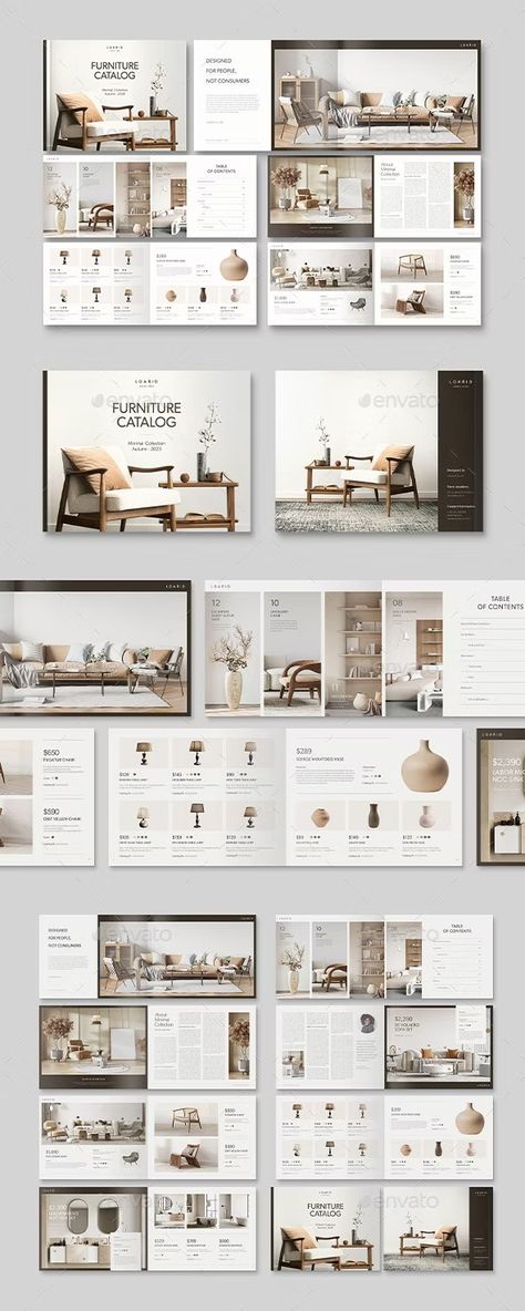 Landscape Furniture Catalog, Print Templates | GraphicRiver Presentation Furniture Design, Catalog Design Inspiration, Landscape Furniture, Catalogue Design Templates, Interior Brochures, Catalog Design Layout, Furniture Magazine, Furniture Graphic, Catalogue Layout