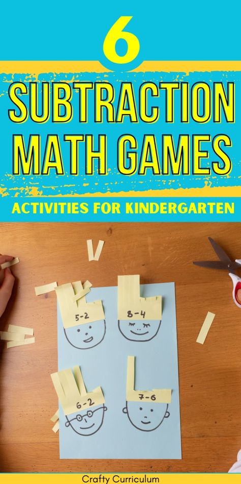 Transform subtraction practice for your kindergarten and 1st graders with these awesome games! These hands-on math activities and worksheets are ideal for math centers. From a subtraction math escape room to dice and board games, these low prep activities are engaging and fun. Explore these six exciting subtraction games today! Subtraction Activities For Kindergarten, Shape Games For Kids, Homeschool Math Games, Writing Revolution, Math Escape Room, 1st Grade Math Games, Teaching Subtraction, Preschool Math Centers, Multisensory Activities