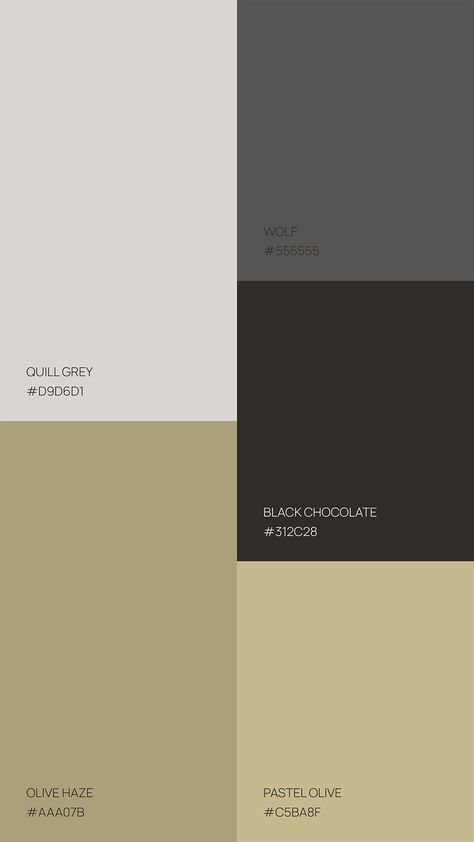 Palettes Color, Flat Color Palette, Hex Color Palette, Gender Neutral Colors, Black Chocolate, Grey Color Palette, Modern Color Palette, Nature Color Palette, Brand Color Palette