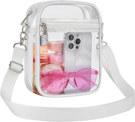 Amazon.com: USPECLARE Clear Purse Stadium Clear Messenger Bag Stadium Approved for Men and Women Clear CrossBody Bag : Clothing, Shoes & Jewelry Stadium Bag, Clear Purses, Discount Dance, Transparent Bag, Clear Bag, Shopping Deals, Leather Handbags Tote, Clear Bags, Small Wallet