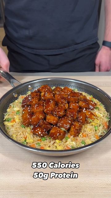 Sesame Chicken Fried Rice, Teriyaki Chicken Fried Rice Recipe, Teriyaki Chicken Fried Rice, Healthy Tasty Food, 50g Protein, Fried Rice With Egg, Chicken Fried Rice Recipe, Ginger Paste, Recipes Asian