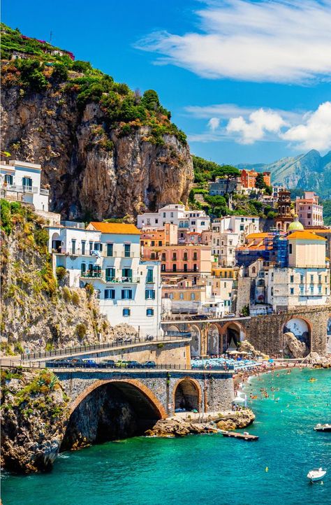 Movies Set In Italy, Atrani Italy, Capri Italia, Le Vatican, European Cruises, Landscape Beautiful, Morning View, Movie Sets, Mediterranean Sea