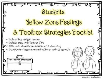 Yellow Zone Of Regulation Activities, Zones Of Regulation, Elementary School Counseling, School Counseling, Student Learning, Teacher Store, Tool Box, Special Education, Learning Activities