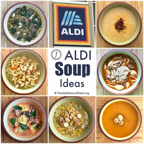 Are you an ALDI shopper? Check out this list of hearty soup recipes using ingredients found at ALDI. Aldi Soup Recipes, Cheap Soup Recipes, Autumn Soups, Veggie Lentil Soup, Chicken Lime Soup, Spicy Soup Recipes, Dinner Soup Recipes, Quick Soup Recipes, Mushroom Soup Recipe