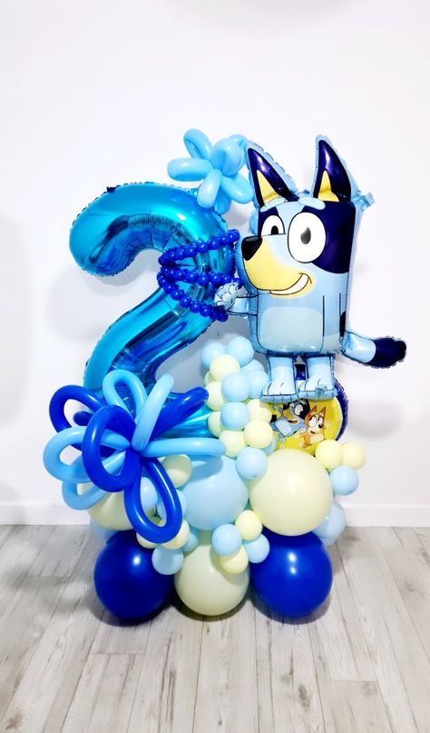 Bluey Balloon Arrangements, Bluey Balloon Bouquets, Bluey Balloon Decoration, Bluey Balloon Garland Ideas, Bluey Party, 30th Birthday Funny, Fiesta Birthday Party, Bluey Birthday, Youth Games