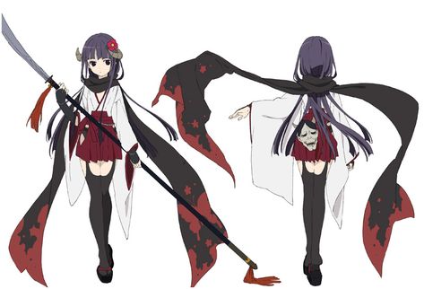 Ririchiyo Shirakiin - Inu x Boku SS Wiki - Wikia Inu X Boku Ss, Arte Doodle, Anime Kimono, Anime Ninja, Ange Demon, Sarada Uchiha, Anime Oc, Anime Outfits, Long Black