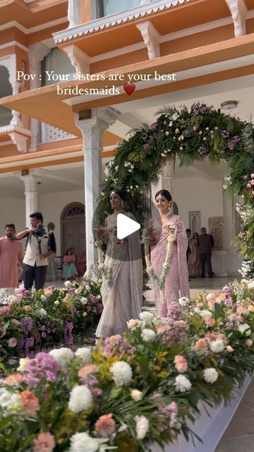 GURSHEEN SIBAL MUA | LUXURY MUA | DELHI BASED MAKEUP ARTIST on Instagram: "Tag your bridesmaids❤️
This truly was the most special way to make your wedding day even more memorable with your sisters. The beautiful duo @ishamohan @saramohann . Gorgeous sisters of my bride @shivanimohann 🫶🏻

makeuptip #jaipurweddings #jaipurmakeupartist #udaipurmakeupartist #jodhpurmakeupartist #goaweddings #goamakeupartist #mumbaiweddings #luxuryweddings #luxurymakeup #destinationbrides #pastellehenga #pastelaesthetic #indianweddings #bridesofindia #luxurymakeup #bigfatwedding #minimalmakeup#udaipurwedding#udaipurbrides 

@wedmegood @weddingsutra @weddingbazaarofficial @weddingz.in @wakeupandmakeup @indianwaddinabus
@shaadinvogue @shaadisaga.official @dsweddingandevents @weddingnama 
Glam makeup, pastel mak Wedding Makeup Look For Bride Sister, Pastel Sabyasachi Lehenga, Haldi Makeup Look For Bride Sister, Sangeet Makeup Look For Bride Sister, Punjabi Reception Makeup, Pastel Lehenga, Minimal Makeup, Makeup Base, Luxury Makeup