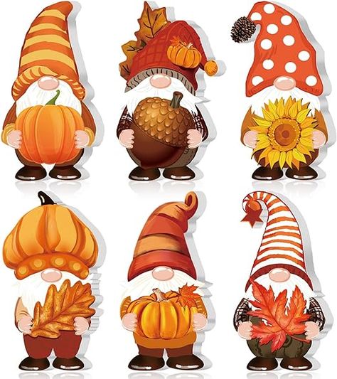 Tradder 6 Pieces Fall Tiered Tray Decor Thanksgiving Wooden Gnome Signs Autumn Gnomes Tabletop Decor Pumpkin Gnome Harvest Wood Block Sign for Fall Thanksgiving Home Kitchen Table Centerpieces Gnome Signs, Wooden Gnomes, Yellow Hats, Autumn Gnomes, Pumpkin Gnome, Fall Tabletop Decor, Gnome Fall, Classic Thanksgiving, Kitchen Table Centerpiece