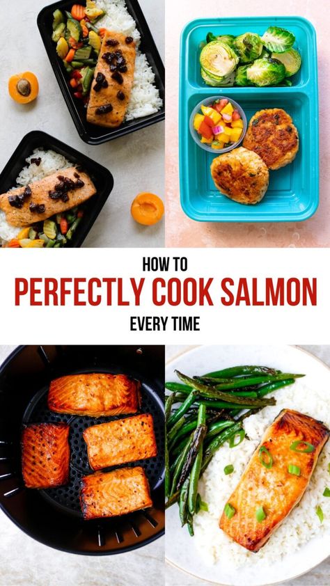 How to Perfectly Cook Salmon Every Time | Meal Prep on Fleek Salmon On The Stove, Salmon In The Air Fryer, How To Grill Salmon, Cook Frozen Salmon, Salmon In The Oven, Grill Salmon, Cook Salmon, Salmon Marinade, Raw Salmon