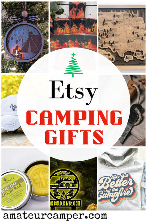 The holiday season is approaching, and it’s time to start making those lists for the campers in your life. Discover these fantastic camping gifts from small business owners and crafters on Etsy.
#campinggifts
#giftideas
#outdoorgifts
#Christmasgiftideas Camping Gift Baskets, Cool Camping Gadgets, Camping Christmas, Rv Gifts, Gift Hacks, Outdoorsy Gifts, Lake Camping, Camper Camping, Outdoor Gifts