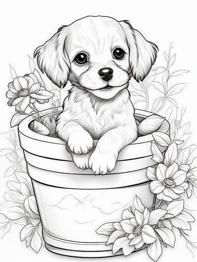 Free Easy Coloring Pages, Processing Feelings, Summer Coloring Pages, Dog Coloring Page, Animal Coloring Books, Fun Dog, Coloring Book Art, Cute Coloring Pages, Animal Coloring Pages