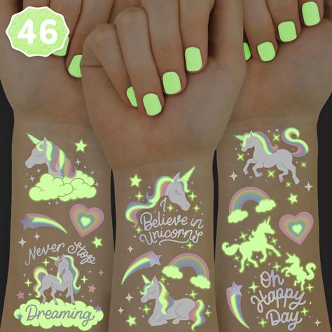 xo, Fetti Rainbow Unicorn Party Favors - Temporary Tattoos for Kids - 46 Glow In The Dark Styles | Birthday Party Supplies, Unicorn Favors Decorations, Toys + Halloween Costume (As an Amazon Associate I earn from qualifying purchases) Neon Space Theme Party, Space Themed 30th Birthday, Out Of This World Decorations, Space 5th Birthday Party, Space Unicorn Party, Reach Four The Stars Boy Birthday, Girly Space Birthday Party, Out Of This World Birthday Party, Reach For The Stars Birthday