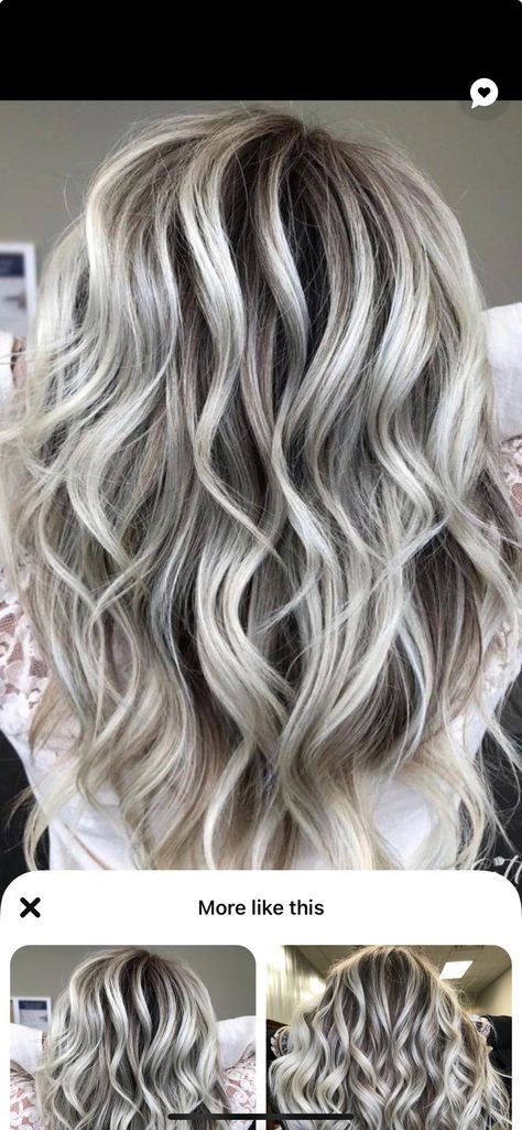 Ashy Blonde Balayage Dark Roots, Icy Blonde Highlights On Dark Hair, Blonde Balayage Dark Roots, Balayage Dark Roots, Blonde Grey Hair, Ashy Blonde Highlights, Hair Color Grey Silver, Hair Dark Roots, Ashy Blonde Balayage