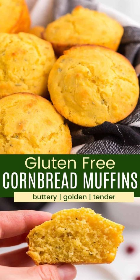 Gluten Free Corn Muffins Recipe, Dairy Free Cornbread, Corn Muffin Recipe, Gluten Free Cornbread Muffins, Gluten Free Corn Muffins, Corn Muffin, Free For, Gluten Free Cornbread, Dinner Quick