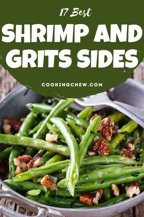 Are you planning to add some shrimp and grits to your following dinner menu? We've got 17 easy ideas for delectable shrimp and grits sides to give you that complete dining experience! Sides For Shrimp And Grits, Shrimp And Grits Side Dishes, Sides To Go With Shrimp, Shrimp Side Dish, Shrimp And Cheese Grits, Easy Shrimp And Grits, Lazy Dish, Sausage Cornbread Stuffing, Shrimp N Grits Recipe