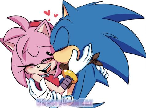 Sonic Boom Amy, Sonamy Comic, Sonic Videos, Shadow And Amy, Amy The Hedgehog, Cartoon Books, Sonic And Amy, Sonic Funny, Sonic Franchise