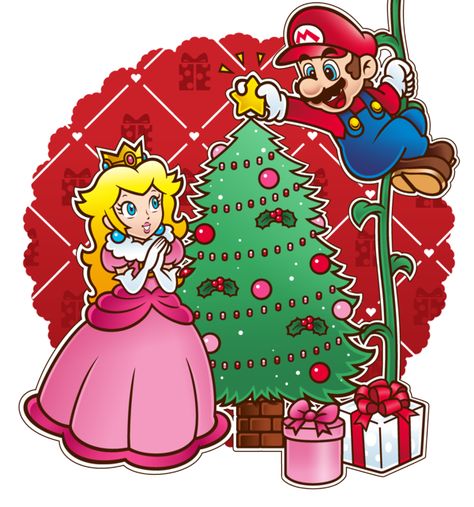 Christmas Princess Peach, Mario Odessey, Geek Christmas Ornaments, Nintendo Christmas, Peach Christmas, Nerdy Christmas, Super Princess Peach, Mario And Princess Peach, Mushroom Kingdom