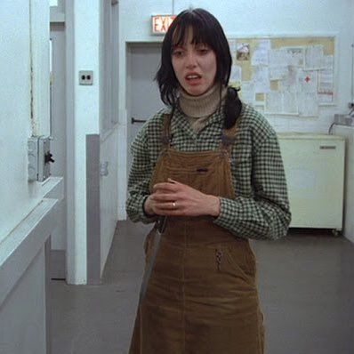 The Shining Inspired Outfit, Shelly Duvall Halloween Costume, The Shining Cosplay, The Shinning Costume Halloween, Shining Couple Costume, Shelly Duvall Costume, Diy Office Halloween Costume, Indie Movie Halloween Costumes, The Shining Outfits