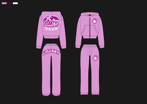 Cropped Zip Up Hoodie Tracksuit – LullabyTechPacks Cropped Hoodie Design, Tracksuit Illustration, Tracksuit Design Ideas, Logo Design Clothing Brand, Creative Hoodie Design Ideas, Tracksuit Mockup, Clothing Brand Name Ideas, Graphic Design Clothing, Hoodie Template