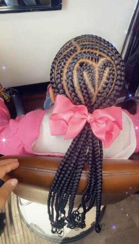 Braided Styles For Black Girls Kids, Little Black Girls Braided Hairstyles, Braided Ponytail Hairstyles Black Kids, Rubber Band Hairstyles For Kids, White Girl Braids, Kid Braids, Band Hairstyles, Rubber Band Hairstyles, Toddler Braids