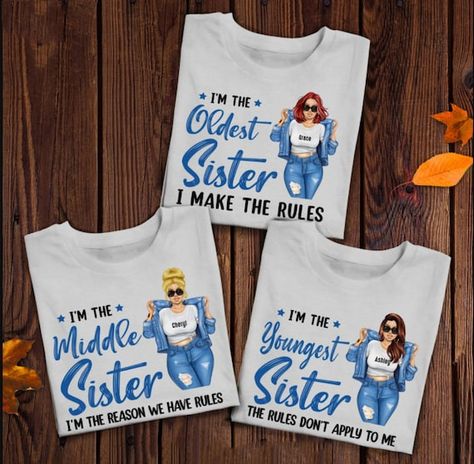 Personalized Gift for Sisters, Personalized Shirt for Sisters, Im The Oldest Sister I Make The Rules gift shirt for her,custom gift shirt,girls friendship,retreat gift shirt,personalized gift,gift for bestfriends,sisters shirt,besties shirt,gift for sister HIGH TECH PRINTING: We make use of Sister Shirts For Four, Sister Shirts For Adults Cartoon, Sister Forever Shirts, Sister’s Birthday Shirt, Sister Shirts For 4, Line Sister Shirts, Older Sister T Shirt, Lil Sister Quotes, 2 Sisters 1 Brother