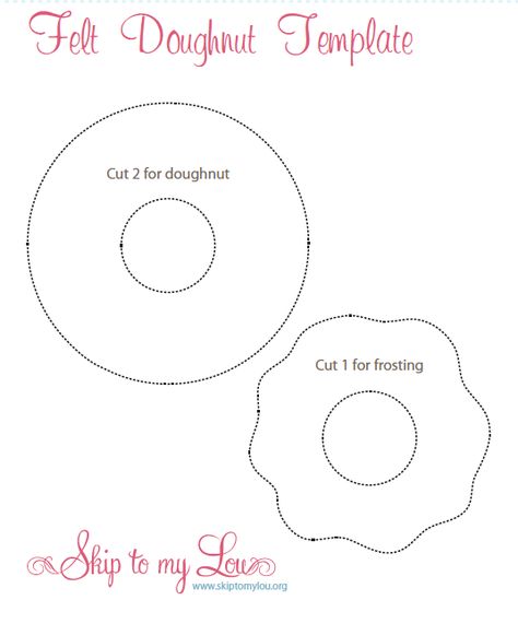 felt donut template Felt Free Pattern Templates, Easter Felt Crafts Free Pattern, Felt Patterns Free Templates, Felt Plushie Patterns Free Templates, Felt Food Templates Free, Felt Food Templates Pattern Free Printable, Felt Food Diy Patterns Free, Free Felt Food Patterns Printables, Felt Play Food Patterns Free