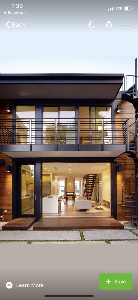 Cantilevered Balcony, Cantilever Balcony Design, Cantilever House Design, Cantilever Addition, Cantilever Stairs Outdoor, Staggered Balcony Facade, Cantilever Balcony, Backyard Renovations, Balcony Design