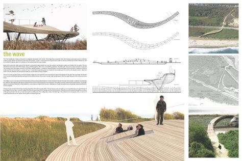 "safe trestles" by Joshua Beck and Tom Reiner Pier Architecture, Landscape Diagram, Urban Regeneration, Captain Planet, Water Architecture, Open Architecture, Passive Design, Architecture Design Drawing, Landscape Concept