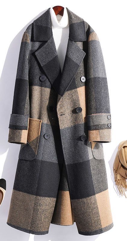 Woolen Coat Woman, Fall Fashion Coats, Overcoat Jacket, Coat Women Fashion, Wool Overcoat, Women Overcoat, Women Coats, Coat Outfit, Fall Coat