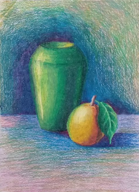 Basic Drawings, Oil Pastel Drawings Easy, Oil Pastel Colours, Soft Pastel Art, Oil Pastels Painting, Colored Pencil Artwork, Oil Pastel Paintings, Pastel Paintings, Oil Pastel Art