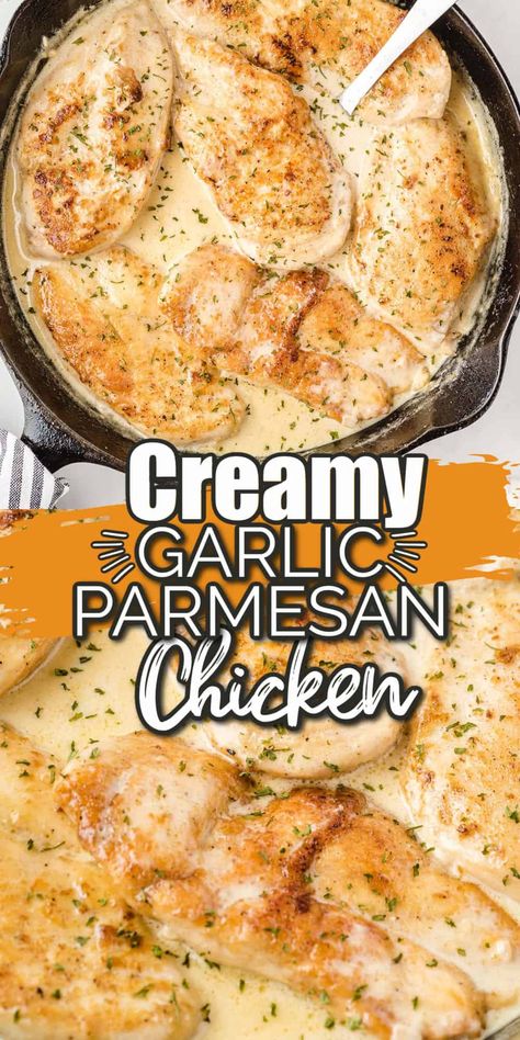 Creamy Garlic Chicken Pasta, Creamy Garlic Parmesan Chicken, Garlic Chicken Pasta, Chicken Parmesan Pasta, Creamy Garlic Chicken, Creamy Parmesan, Garlic Parmesan Chicken, Parmesan Chicken, Chicken Dish