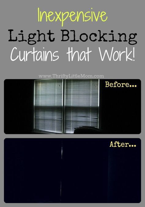 Inexpensive light blocking curtains that work!  Looking for a little more sleep and a little less light in you or your children's bedrooms?  You don't have to pay a ton for light blocking panels. Diy Blackout Curtains, Pink Blackout Curtains, Blackout Curtains Bedroom, Light Blocking Curtains, Blackout Shades, Children's Bedrooms, More Sleep, Blackout Blinds, Kids Curtains