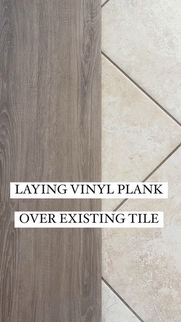 Leftover Vinyl Plank Flooring Ideas, How To Lay Tile Floor, Which Way To Lay Vinyl Plank Flooring, Tile To Vinyl Plank Transition, Which Direction To Lay Wood Flooring, Vinal Plank Flooring, 1970s House Renovation, Self Leveling Concrete, Pergo Outlast