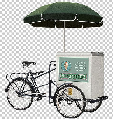 Ice Cream Bicycle, Popsicle Cart, Street Ice Cream, Cycle Food, Ice Cream Carts, Ice Cream Bike, Restaurant Vibes, Bicycle Cart, Tiny Pies