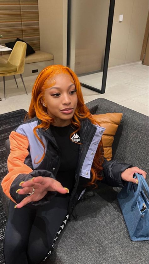 Weave Hair Color, Frontal Wig Hairstyles, Ginger Hair Color, Dyed Hair Inspiration, Cute Box Braids Hairstyles, Pretty Braided Hairstyles, Pretty Hair Color, Dope Hairstyles, Front Lace Wigs Human Hair