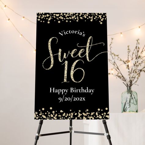 Welcome Easel, Birthday Welcome Board, Sweet 16 Sign, Sweet Sixteen Party, Sweet 16 Decorations, Welcome Boards, Sweet Sixteen Parties, Birthday Inspo, Things To Do When Bored