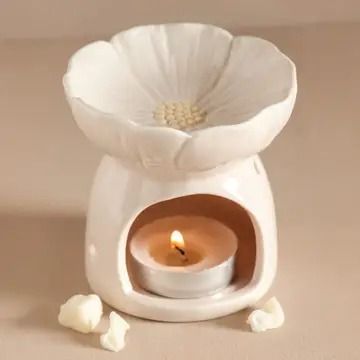 Faire — Unique wholesale merchandise for your store. Ceramic Oil Burner, Wax Melt Burner, Essential Oil Burner, Wax Melt Warmer, Wax Melters, Wax Burner, Pink Ceramic, Candle Warmer, Pink Blossom