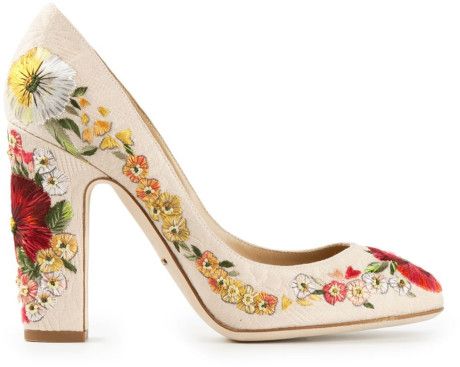 Embroidered Pumps, Shoes Pumps Heels, Floral Pumps, Bridal Shoe, Beige Pumps, Shoes Beige, Floral Heels, Embroidered Shoes, Heels High