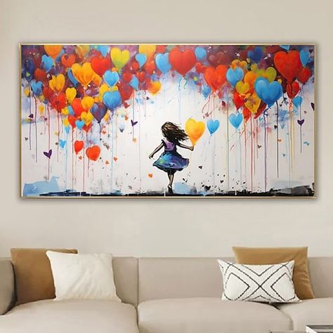 Horizontal Painting Ideas, Painting For Kids Room, Painting Street Art, Canvas For Home Decor, Mudroom Bathroom, Entry Mudroom, Office Entry, Graffiti Canvas, Cheap Paintings