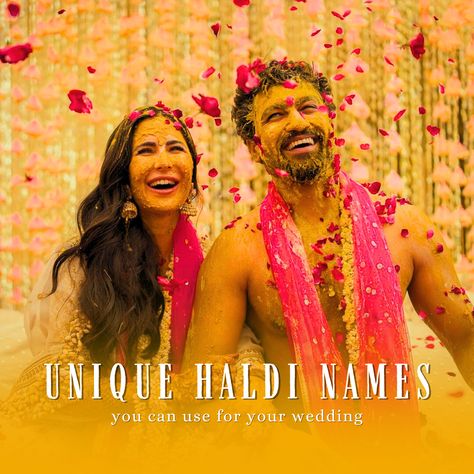 💛 Spice up your Haldi ceremony with a name that’s as unique as your love story! 🌼

We’ve got a list of fun and unique Haldi function names that will make your celebration stand out! 🥳

Swipe through and pick your favorite, then share it with your fam and friends to get the hype going. 💛 Whether you’re going for traditional vibes or something totally quirky, these names will bring your Haldi to life. ✨

.
.

[Haldi names, Haldi unique names, Haldi function names, Haldi ceremony] Haldi Songs, Haldi Function, Wedding Dance Songs, Dance Songs, Creative Names, Haldi Ceremony, Wedding Function, Unique Names, Wedding Dance