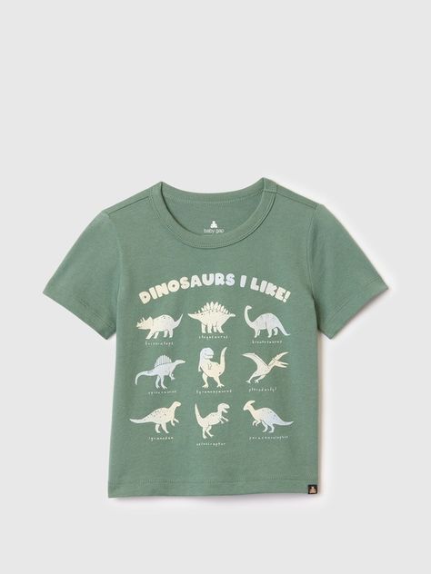 Toddler Boy T-Shirts & Graphic Tees | Gap Toddler Tees Boy, Dinosaur Tshirt, Boys Graphic Tee, Dark Forest Green, Boys Clothes, Knitted Tshirt, Baby Gap, Dark Forest, Boys Shirts