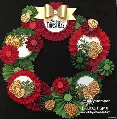 Christmas Rosettes, Origami Christmas Wreath, Christmas Wreath Designs, Paper Flower Backdrop Wedding, Christmas Advent Calendar Diy, Paper Rosettes, Paper Fan, Winter Schnee, Paper Wreath