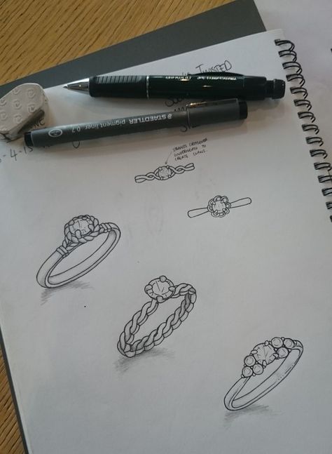 #jeweler #jewelrydesigner #career #dreamlife How To Design Jewelry Sketch, How To Draw A Ring, Jewelry Sketch Design, Accessories Design Sketch, Ring Sketch, Jewelry Sketch, Jewel Drawing, Jewelry Logo Design, Jewelry Rendering