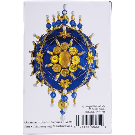 "Buy Design Works™ Midnight Glow Satin Ball Beaded Ornament Kit at Michaels. com. Beautiful designs and top-quality materials make Design Works one of the top cross stitch kit makers worldwide. This kit includes everything needed to make a beautiful ornament. Beautiful designs and top-quality materials make Design Works one of the top cross stitch kit makers worldwide. This kit includes everything needed to make a beautiful ornament. Details: Midnight Glow design Finished size: 3\" x 5\"Contents Beaded Ornaments Diy, Activity Kits, Jewelry Kits, Ornament Kit, Beaded Ornaments, Counted Cross Stitch Kits, Stitch Kit, Cross Stitch Kits, Cross Stitch Kit