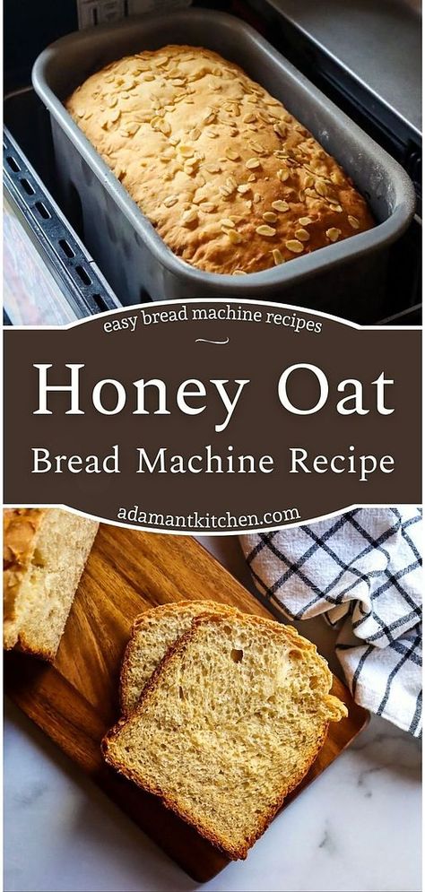 Dive into the world of homemade honey oat bread with our easy-to-follow honey oat bread machine recipe. Perfect for those new to baking bread for beginners, this Easy Bread Machine Recipe ensures a delightful loaf every time. Learn how to make bread in a bread maker and enjoy the best oat bread recipe at home. Sweet Bread Machine Recipes, Bread In A Bread Maker, Bread Machine Wheat Bread Recipe, Bread For Beginners, Bread Machine Recipes Sweet, Oat Bread Recipe, Easy Bread Machine Recipes, Honey Oat Bread, Bread Machine Recipe