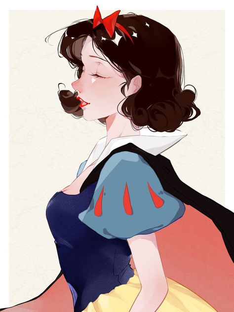 Snow White Drawing, Snow White Art, Walt Disney Princesses, Snow White Seven Dwarfs, Snow White Disney, Disney Princess Drawings, Cartoon People, Walt Disney Animation, Fairytale Illustration