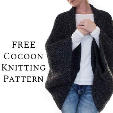 Blanket Cardigan Knitting Pattern, Knitted Sweater Shawl, Free Shrug Knitting Patterns, Knit Shrug Pattern Free, Knitted Shrugs Free Patterns, Bulky Yarn Knitting Patterns, Blanket Sweater Pattern, Knitting Jumper, Crochet Shrugs